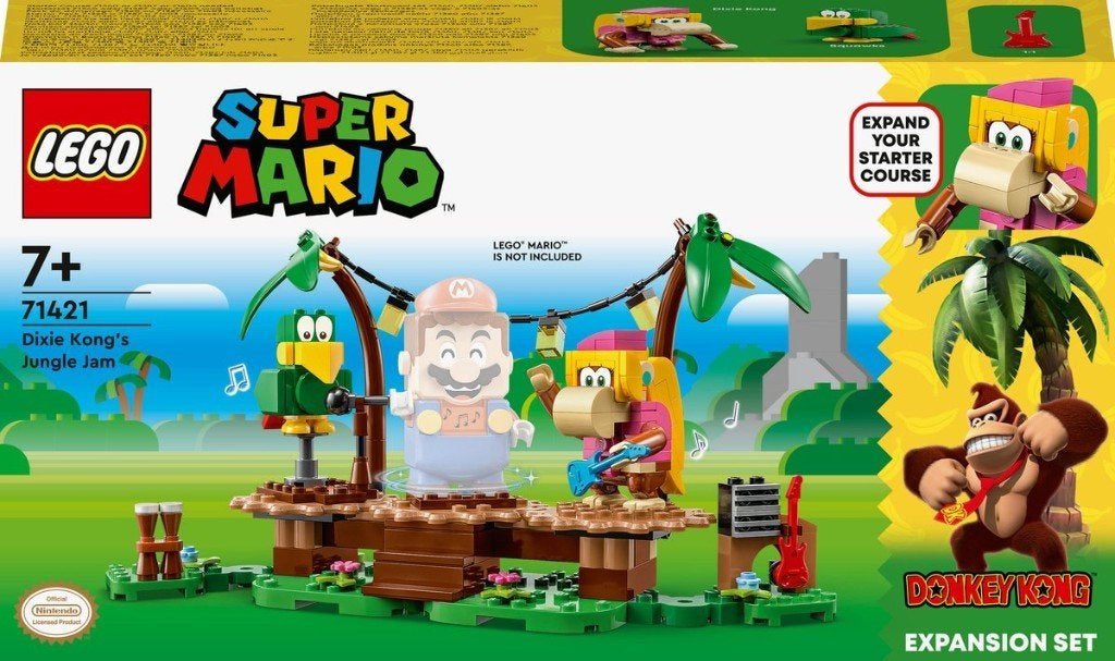 LEGO 71421 - Super Mario Dixie Kongs Jungleshow, Overige thema's, Lego, Inclusief instructies, Ophalen of Verzenden