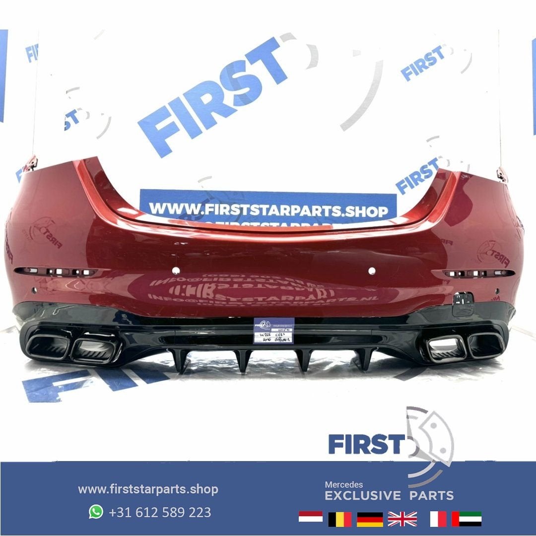 W206 C63 AMG BUMPER + DIFFUSER A2068850703 C63s ACHTERBUMPER, Gebruikt, -, Ophalen of Verzenden, Achter