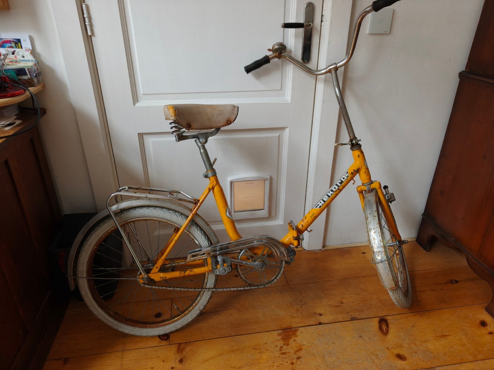 Vintage vouwfiets Rekord, Fietsen en Brommers, Fietsen | Vouwfietsen, Terugtraprem, 18 tot 20 inch, Dames, Deels opvouwbaar