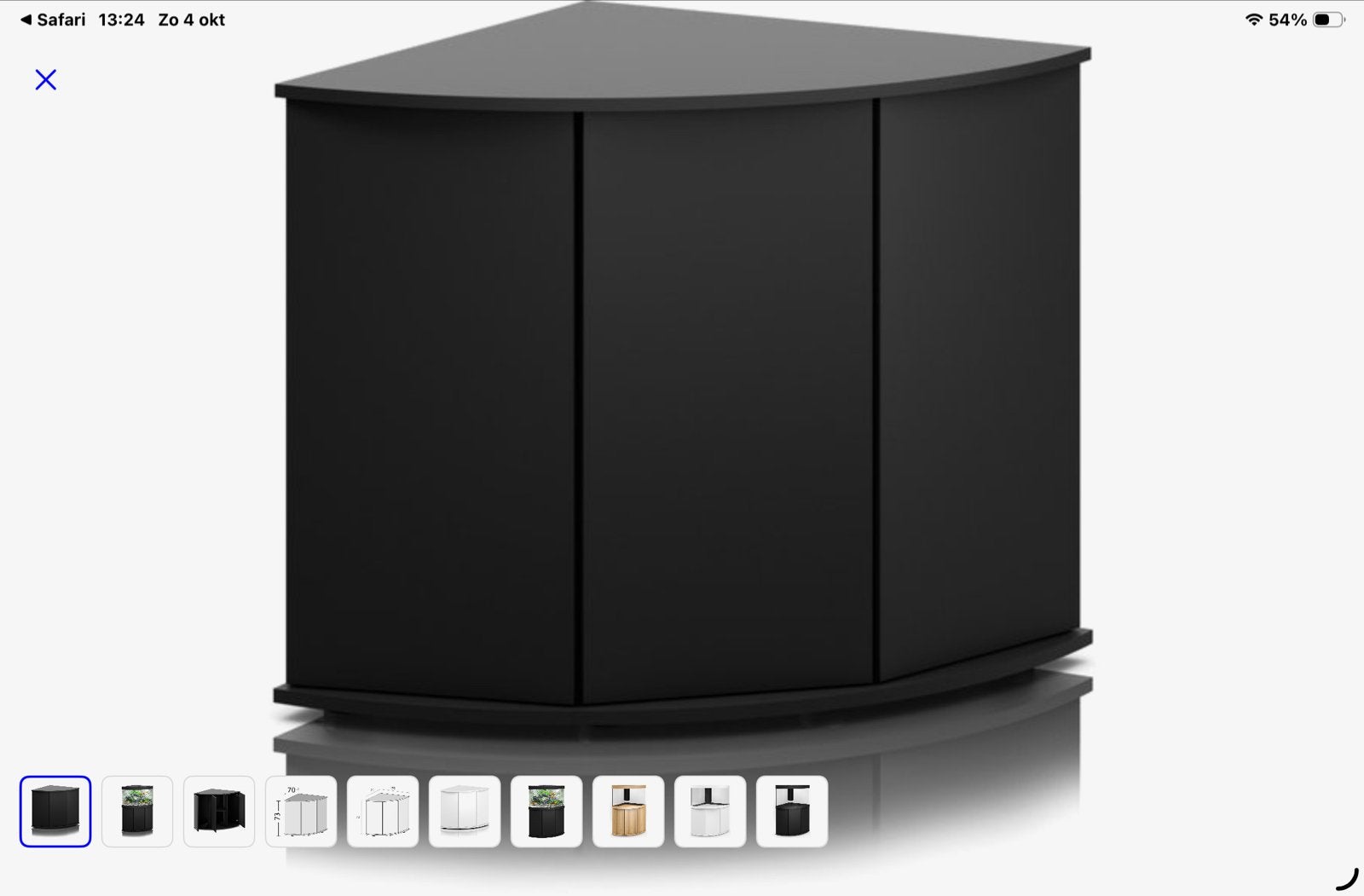 Juwel Trigon Kast Zwart - Ook te gebruiken als TV-meubel, Ophalen, Overige materialen, Gebruikt, 50 tot 100 cm
