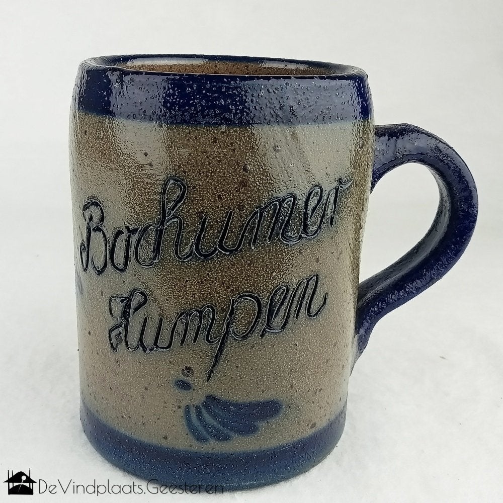 Bierkruik Bochumer Humpen steengoed, Verzamelen, Biermerken, Ophalen of Verzenden, Zo goed als nieuw, Pul(len), Overige merken