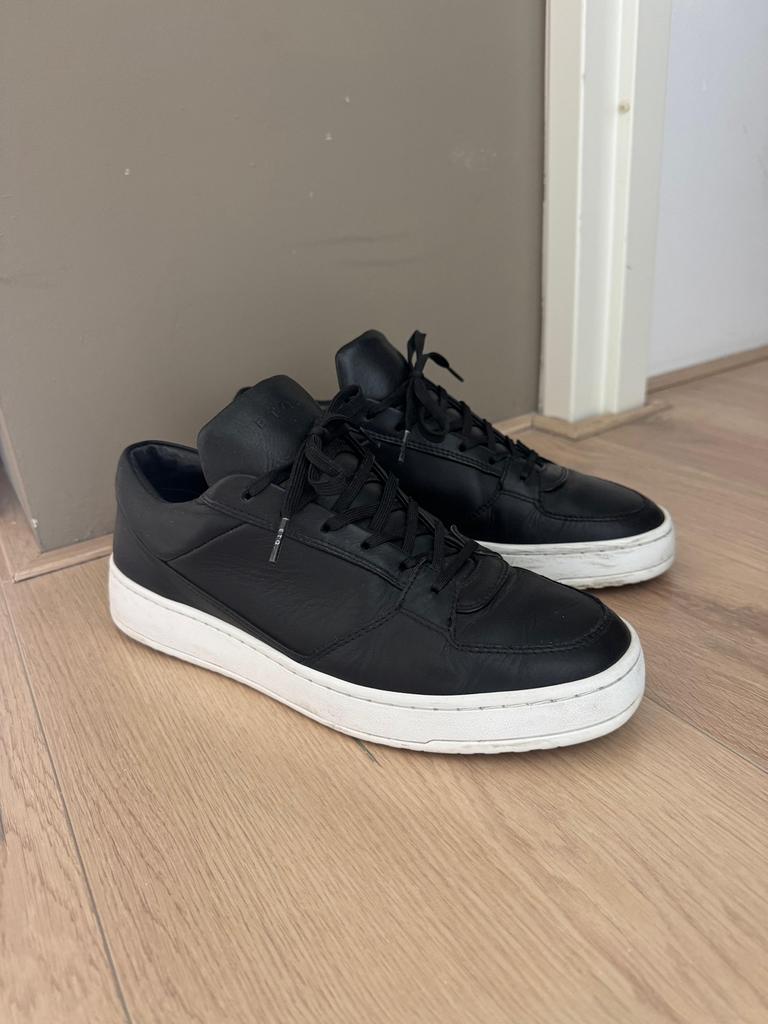 ETQ sneakers zwart leer maat 43, Zwart, Ophalen of Verzenden, Sneakers of Gympen, Gedragen