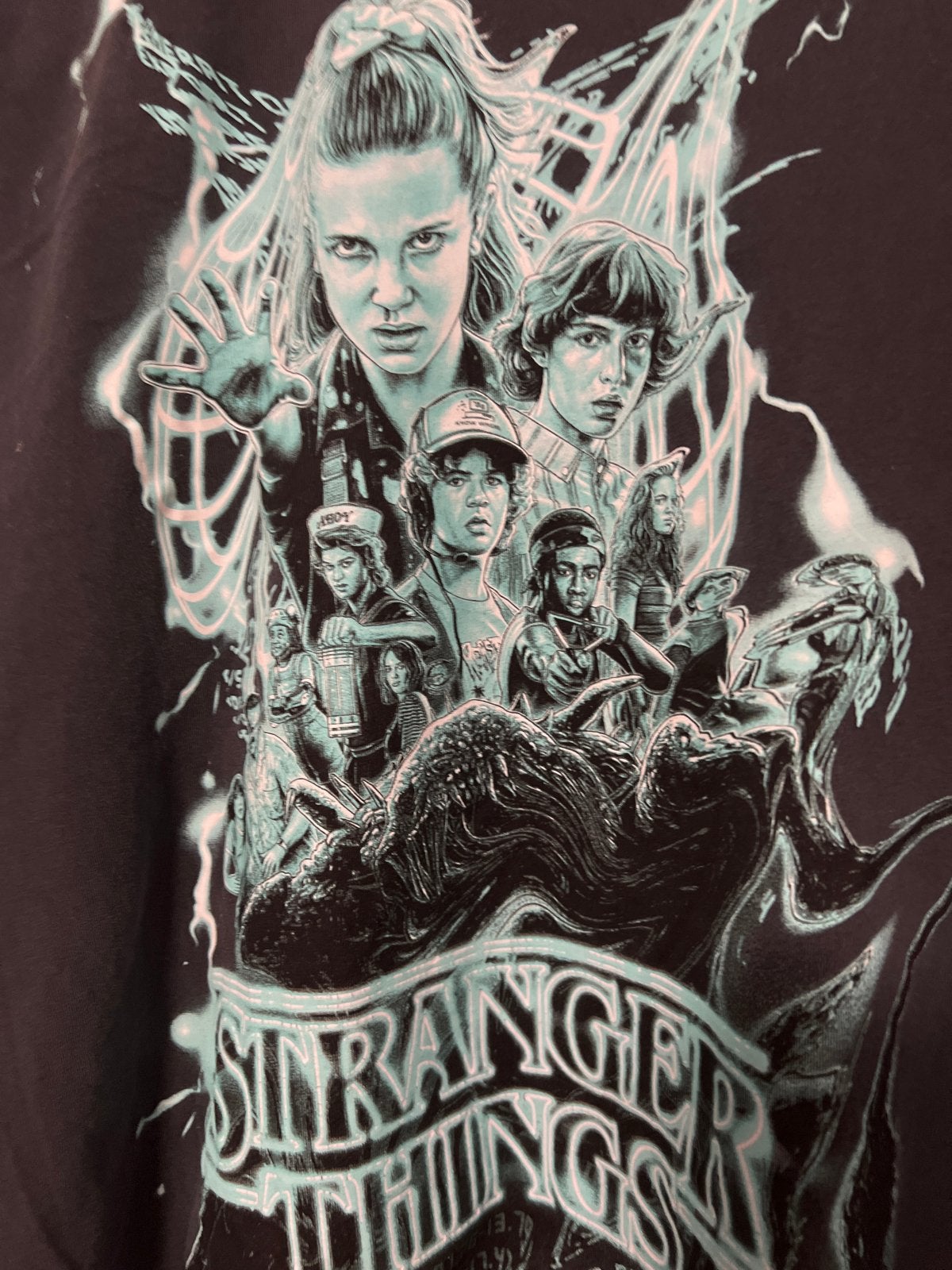 Stranger Things T-shirt met print - Maat xs, Ophalen of Verzenden, Zo goed als nieuw, Korte mouw, Maat 34 (XS) of kleiner
