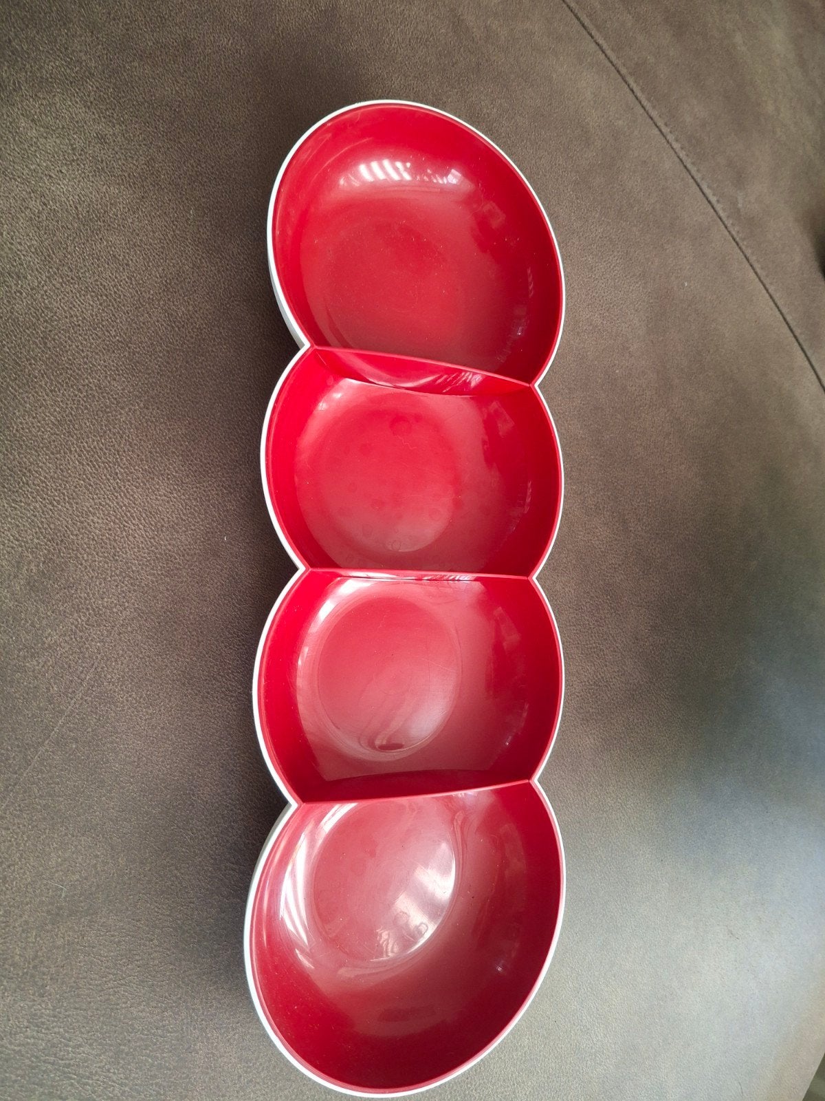 Tupperware/Hapjesschaal/Rood, Ophalen of Verzenden, Zo goed als nieuw, Rood, Schaal