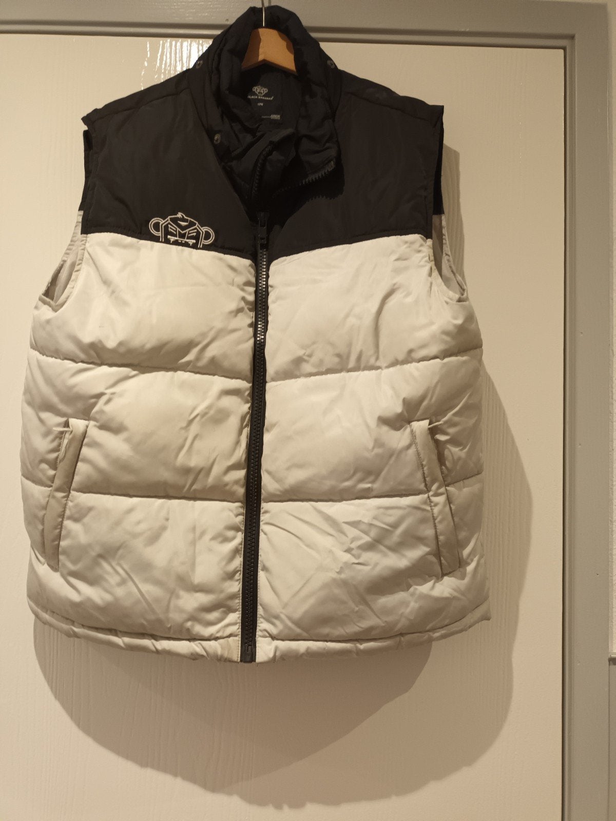 Black Bananas Bodywarmer Maat 176 Zwart/Wit, Ophalen of Verzenden, Zo goed als nieuw, Black Bananas, Jongen of Meisje