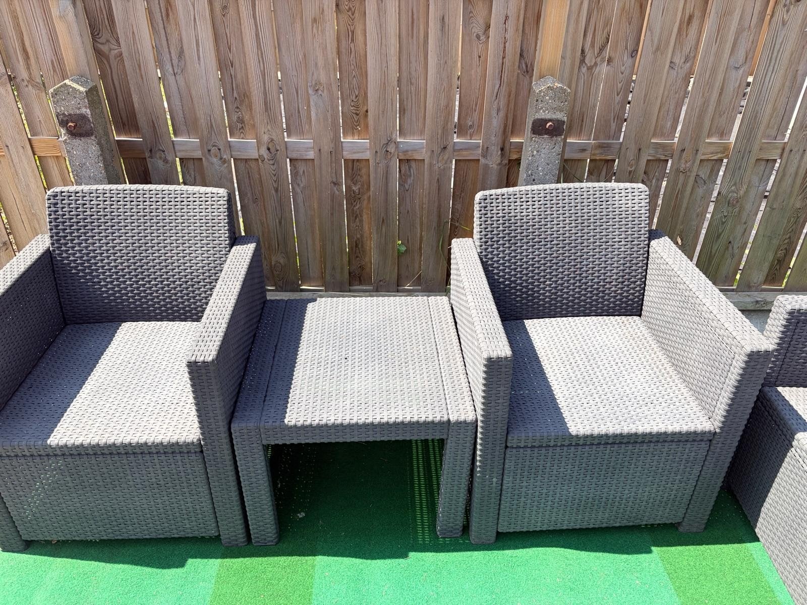 Loungeset, Tuin en Terras, Tuinsets en Loungesets, Ophalen of Verzenden, Gebruikt, Kunststof, Bank