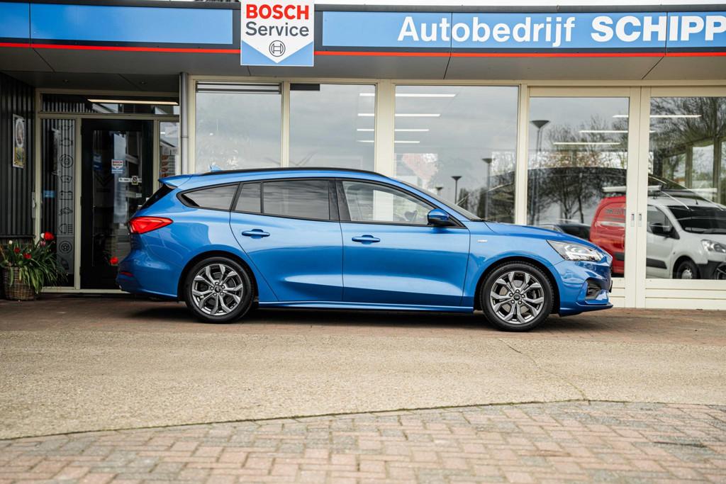 Ford Focus Wagon 1.0 EcoBoost Hybrid ST Line Vignale, Auto's, Ford, 12 maanden, 125 pk, Euro 6, Blauw