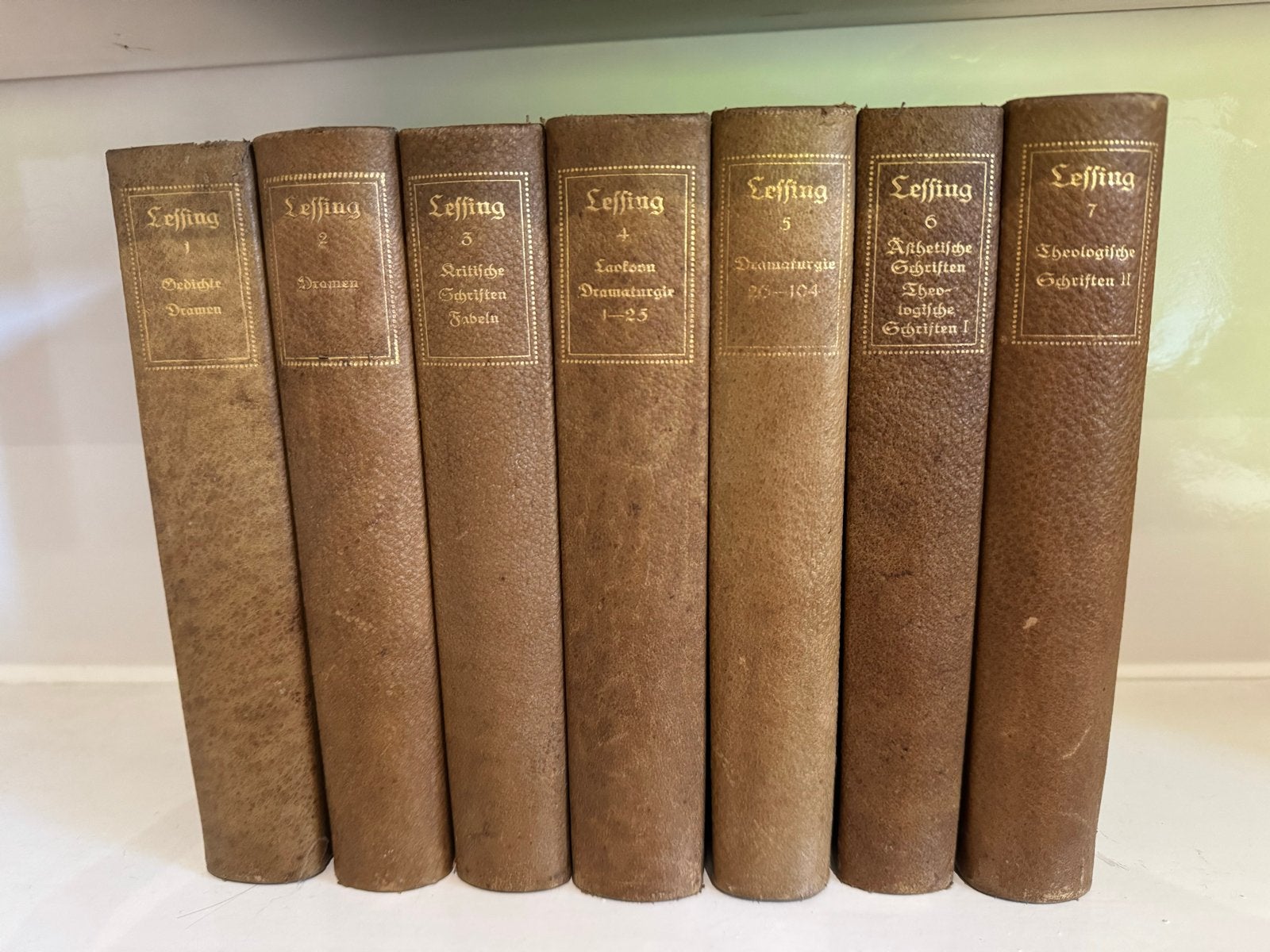 Lessing - Gesammelte Werke (7 delen), Ophalen