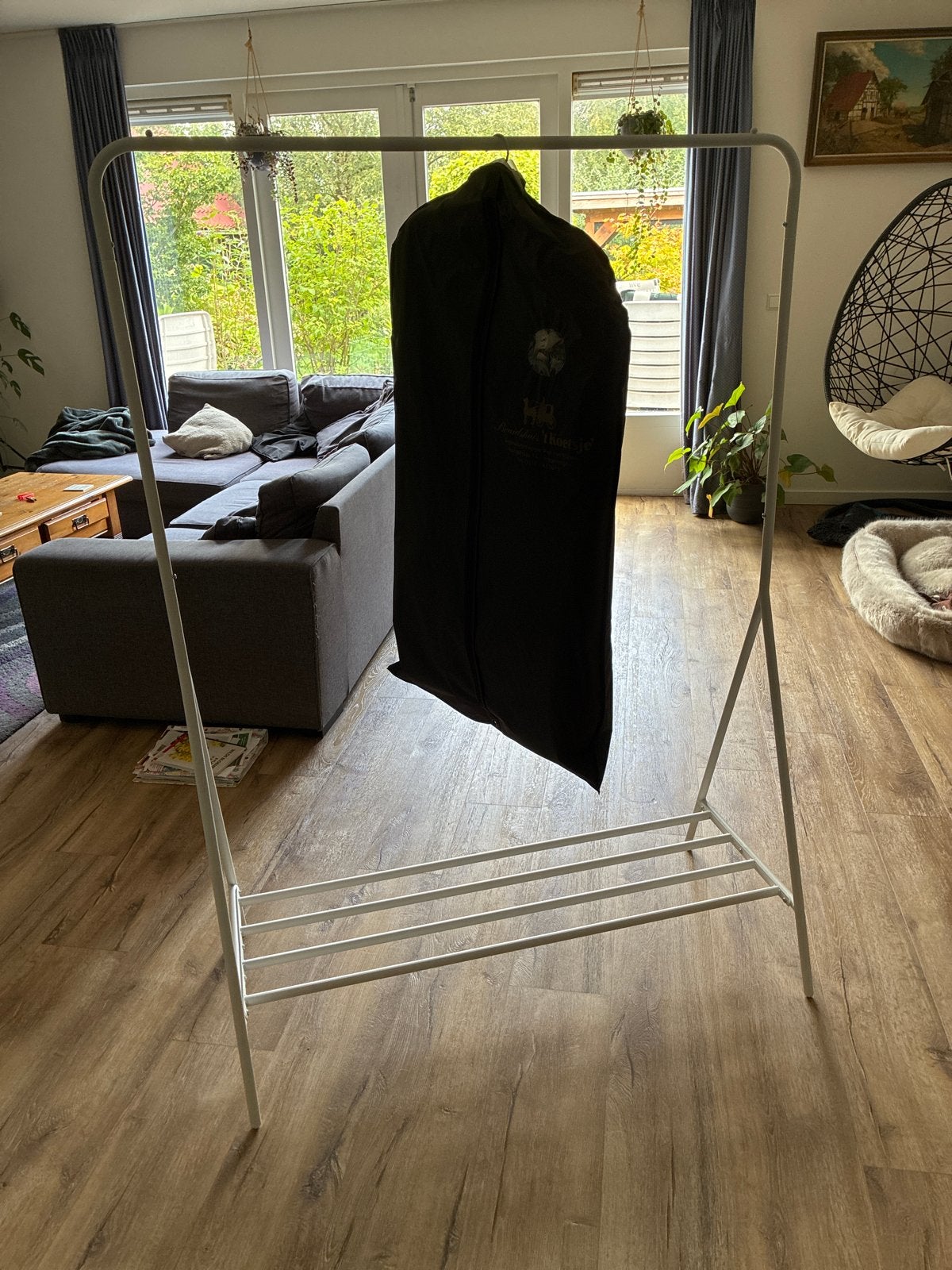 Kledingrek wit - 110x155x55 cm, Ophalen, Zo goed als nieuw