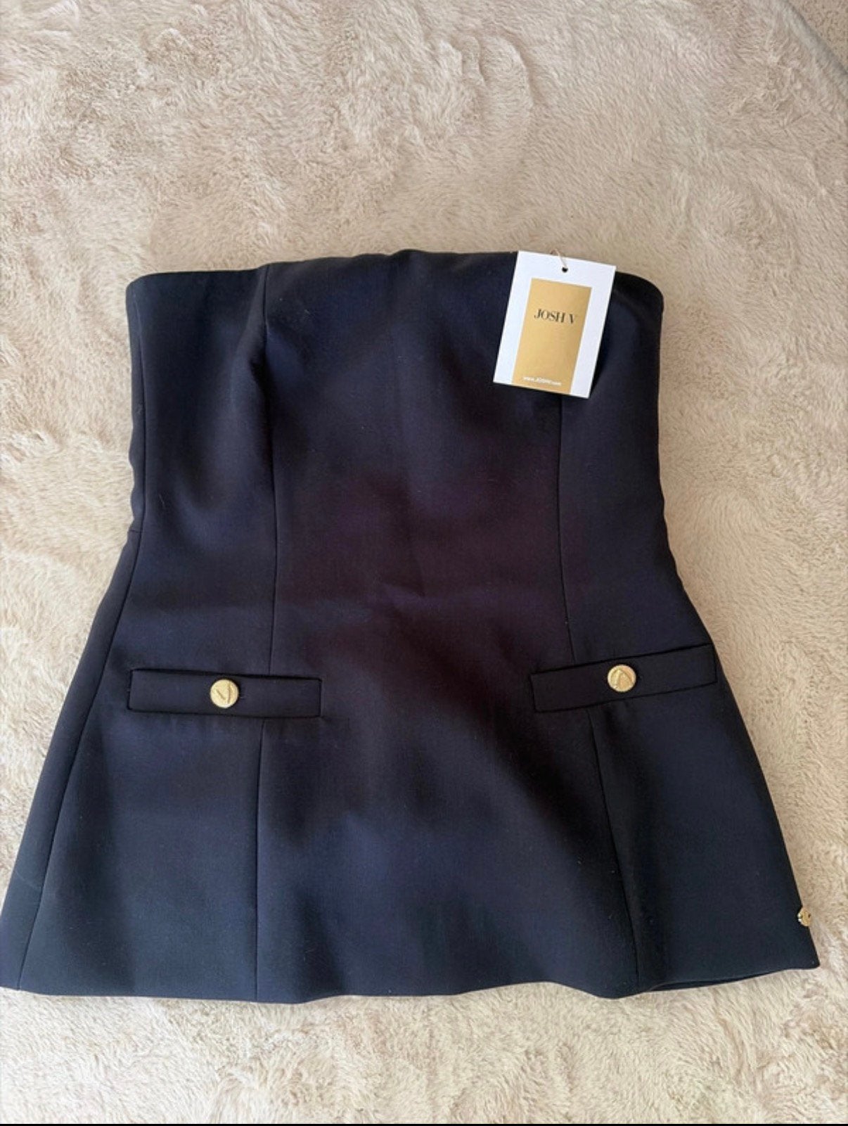Nieuwe Josh v Ivy strapless bustier top, maat S, Ophalen of Verzenden, Nieuw, Maat 36 (S), Blauw