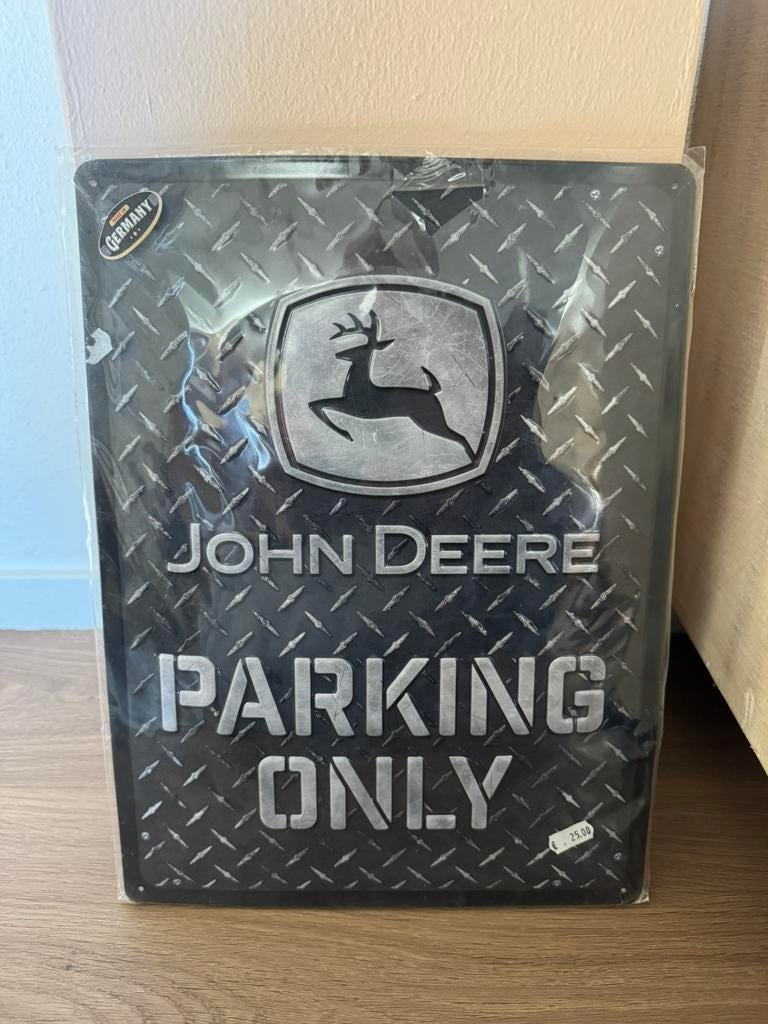 Metalen wandbord John Deere, Ophalen of Verzenden, Nieuw
