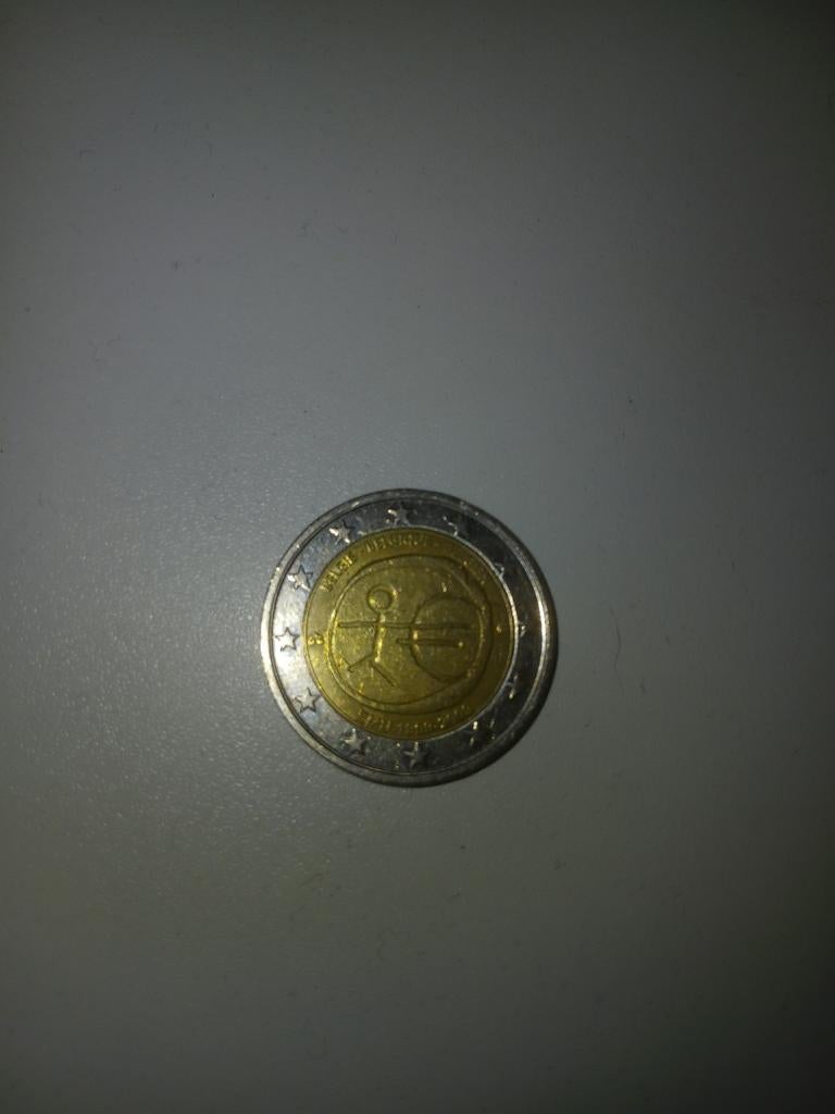 2 Euro Herdenkingsmunt 2009 EMU 10 Jaar - Stickman, Postzegels en Munten, Munten | Europa | Euromunten, Ophalen of Verzenden
