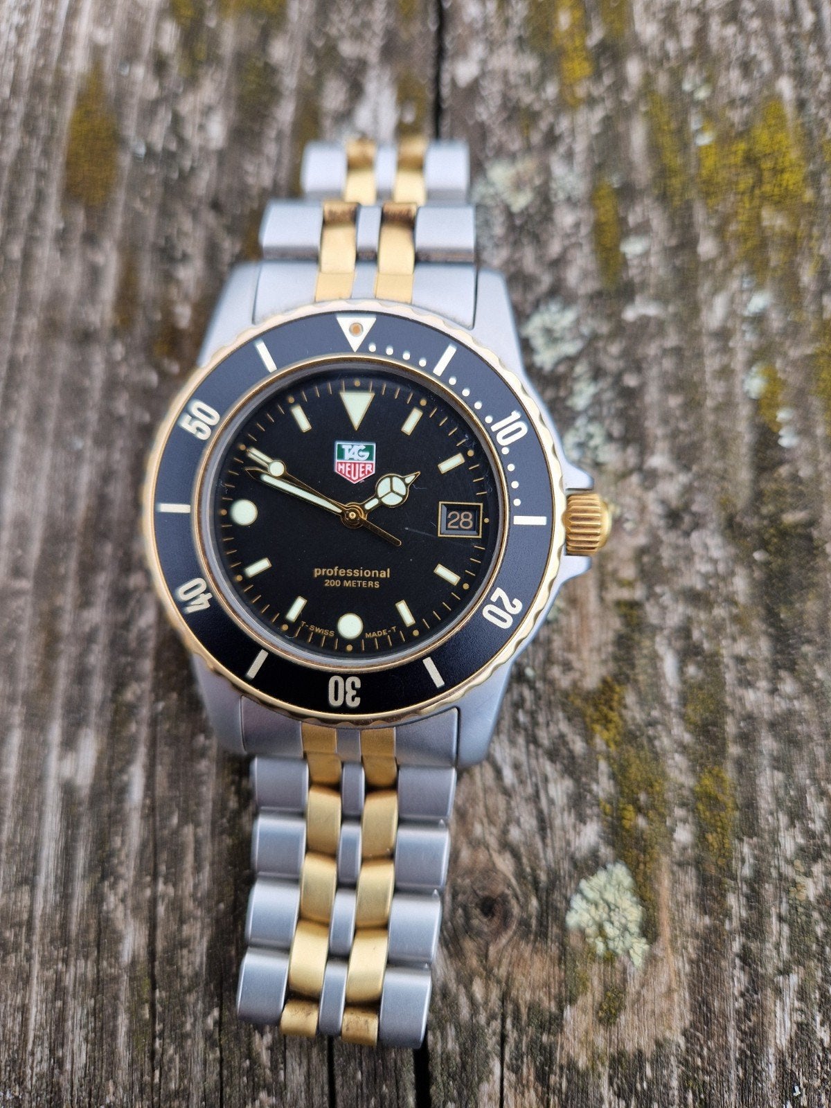 Tag Heuer Professional 200M, Sieraden, Tassen en Uiterlijk, Horloges | Heren, Gebruikt, Polshorloge, Overige materialen, Ophalen of Verzenden