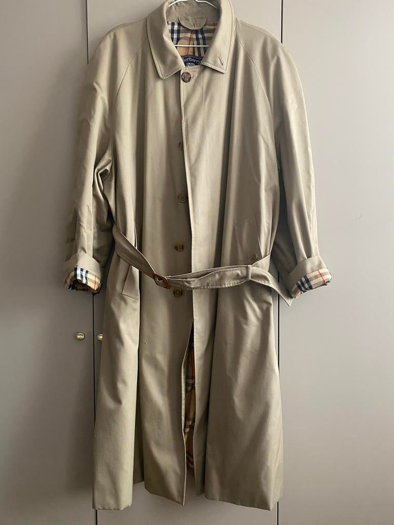 Burberry's Vintage Trenchcoat Beige Maat 42 /44, Ophalen of Verzenden, Zo goed als nieuw, Maat 46/48 (XL) of groter, Beige