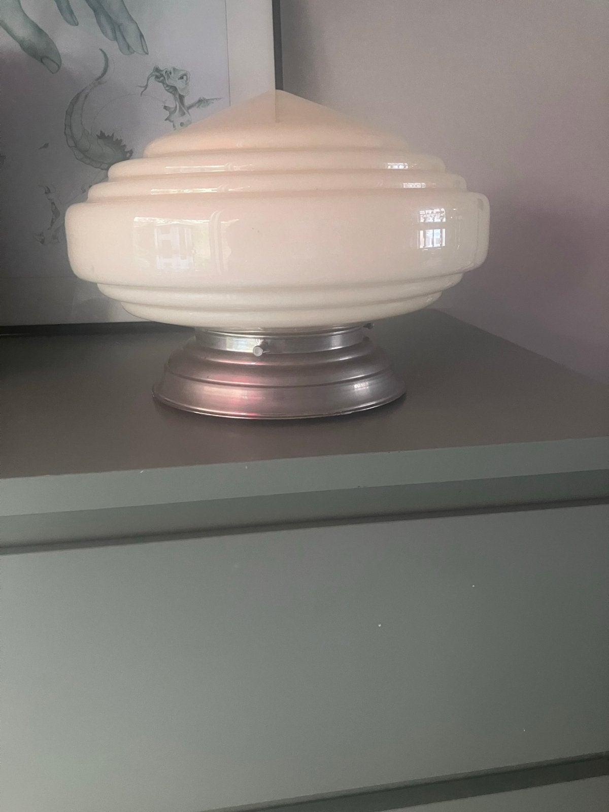Art Deco Plafondlamp Jaren '30, Thabur Holland?, Ophalen of Verzenden