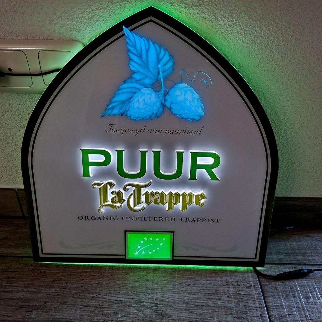 La Trappe Puur LED Lichtbak, Ophalen of Verzenden, Zo goed als nieuw, Lichtbak of (neon) lamp