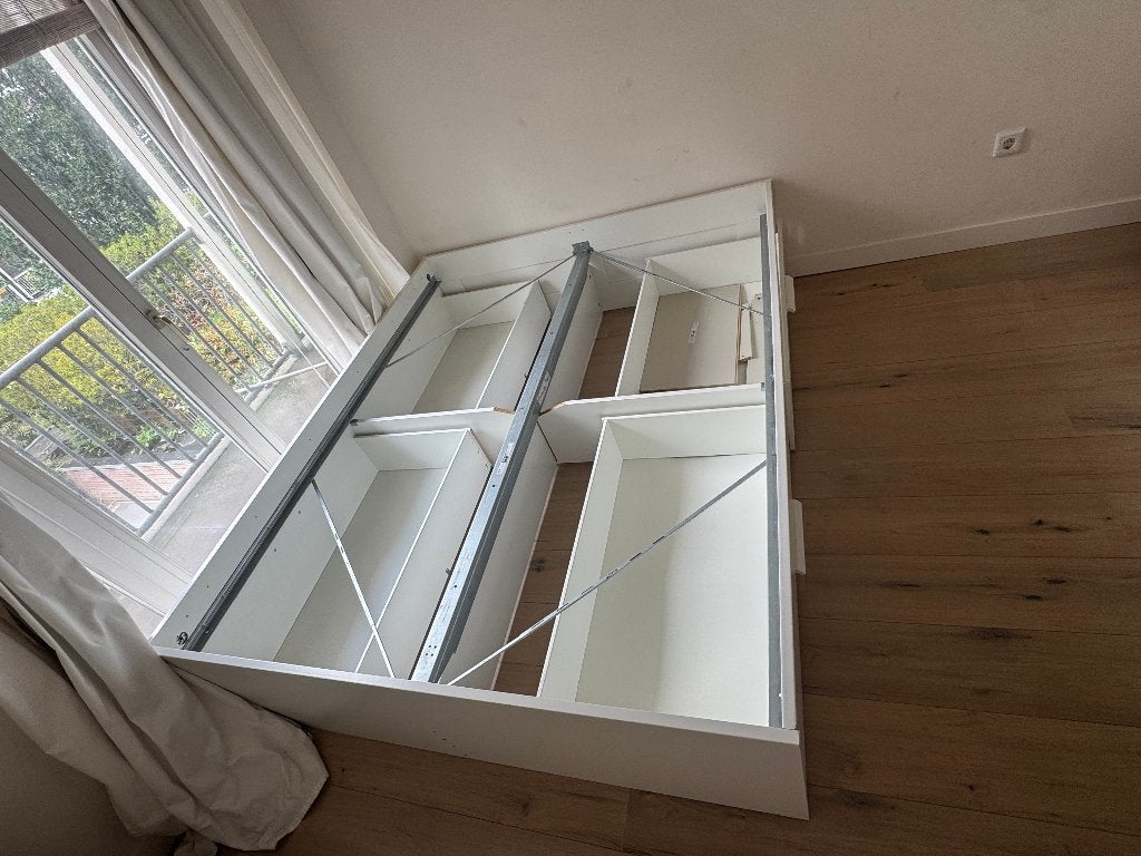 ikea bedframe, Ophalen, Gebruikt, Wit, Tweepersoons