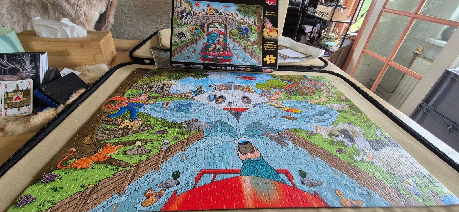 Wasgij. Original nummer 33, Ophalen, 500 t/m 1500 stukjes, Zo goed als nieuw, Legpuzzel