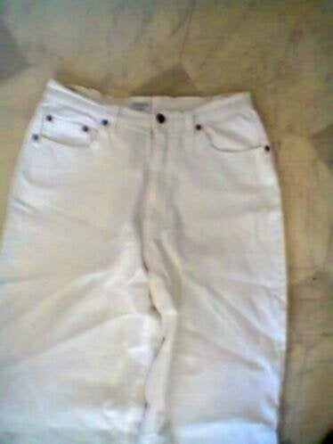 Witte Jeans Broek Maat 40 Van C & A, W32 (confectie 46) of kleiner, Ophalen of Verzenden, Gedragen, Wit