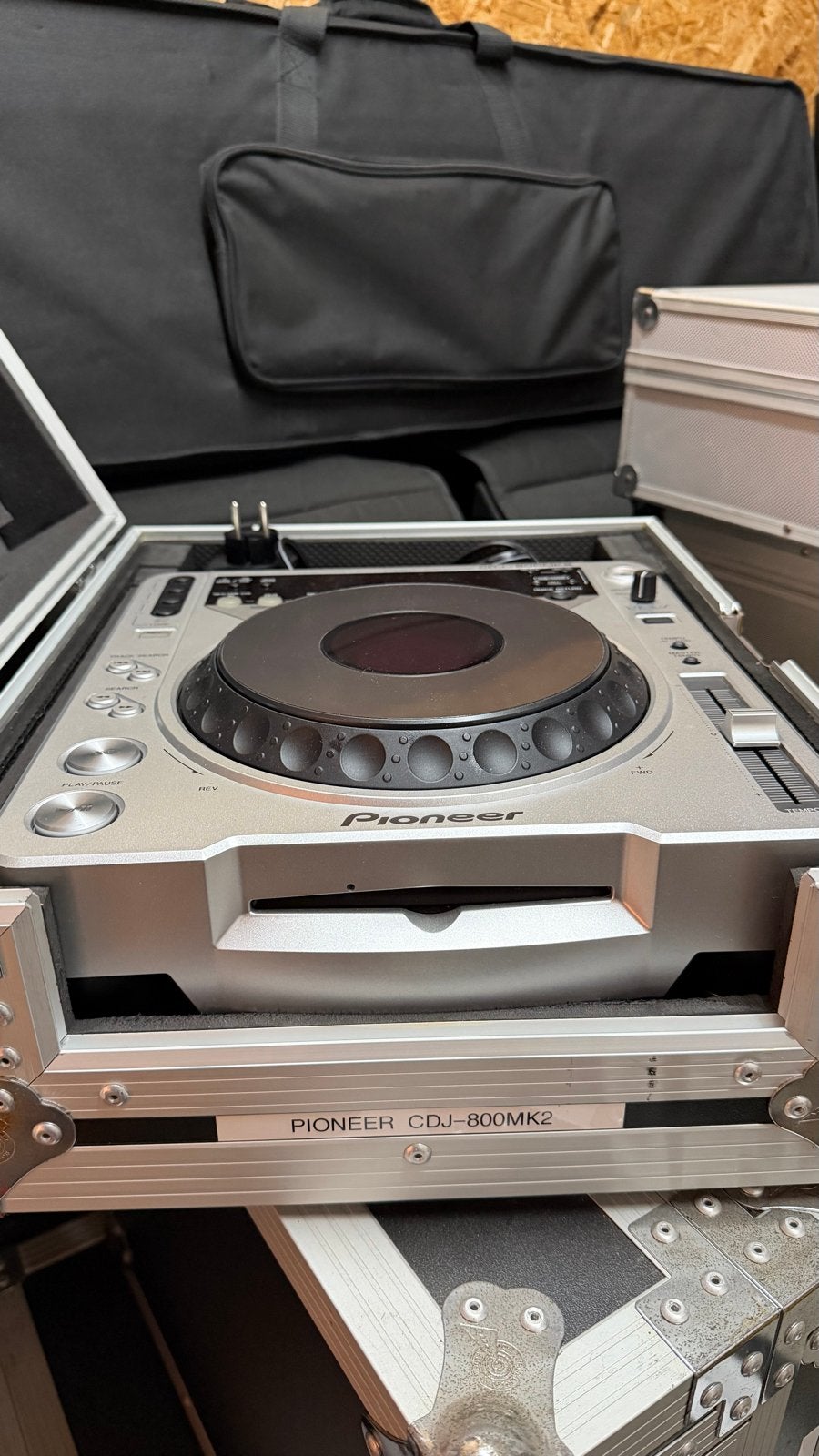 Pioneer CDJ-800mk2 DJ-set met flightcase en accessoires, Ophalen, Gebruikt, Dj-set, Pioneer