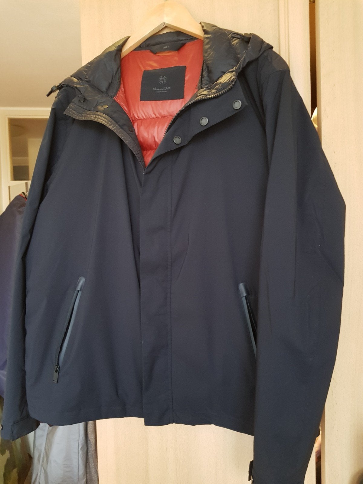 Massimo Dutti jas, Maat 52/54 (L), Zwart, Ophalen of Verzenden, Zo goed als nieuw