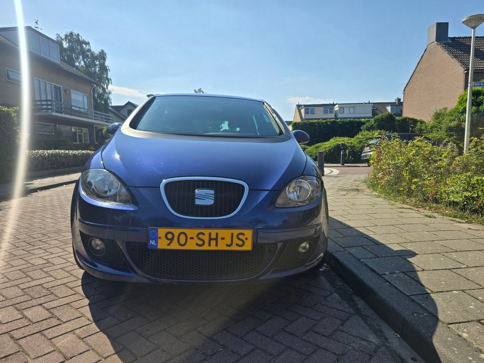 Seat Altea 2.0 TDI Carplay AUT airco camera + sensor, Auto's, Seat, 1440 kg, 4 cilinders, Blauw, Origineel Nederlands