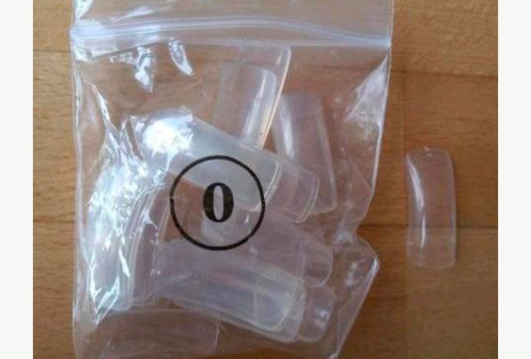 Halfcover nagelverlenging tips x100, Overige kleuren, Nieuw, Ophalen of Verzenden, Handen en Nagels