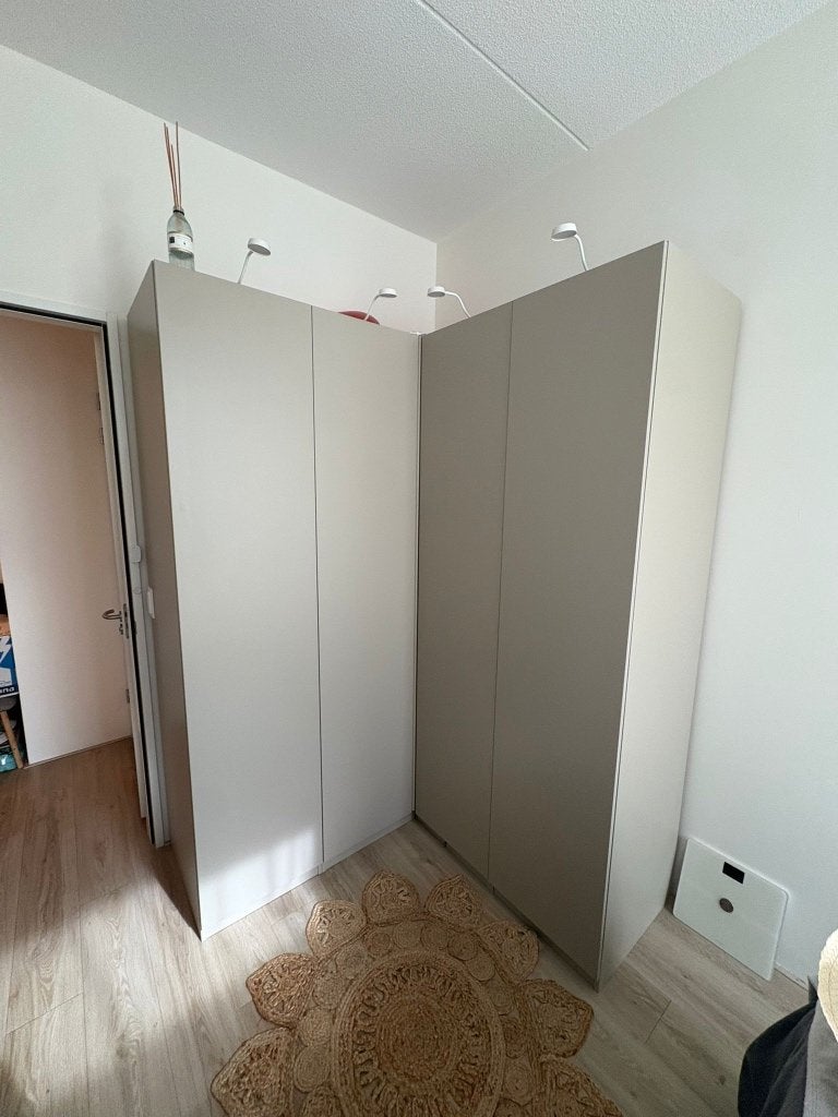 IKEA PAX hoekkledingkast compleet + verlichting – €650, Ophalen, 50 tot 75 cm, 150 tot 200 cm, 200 cm of meer