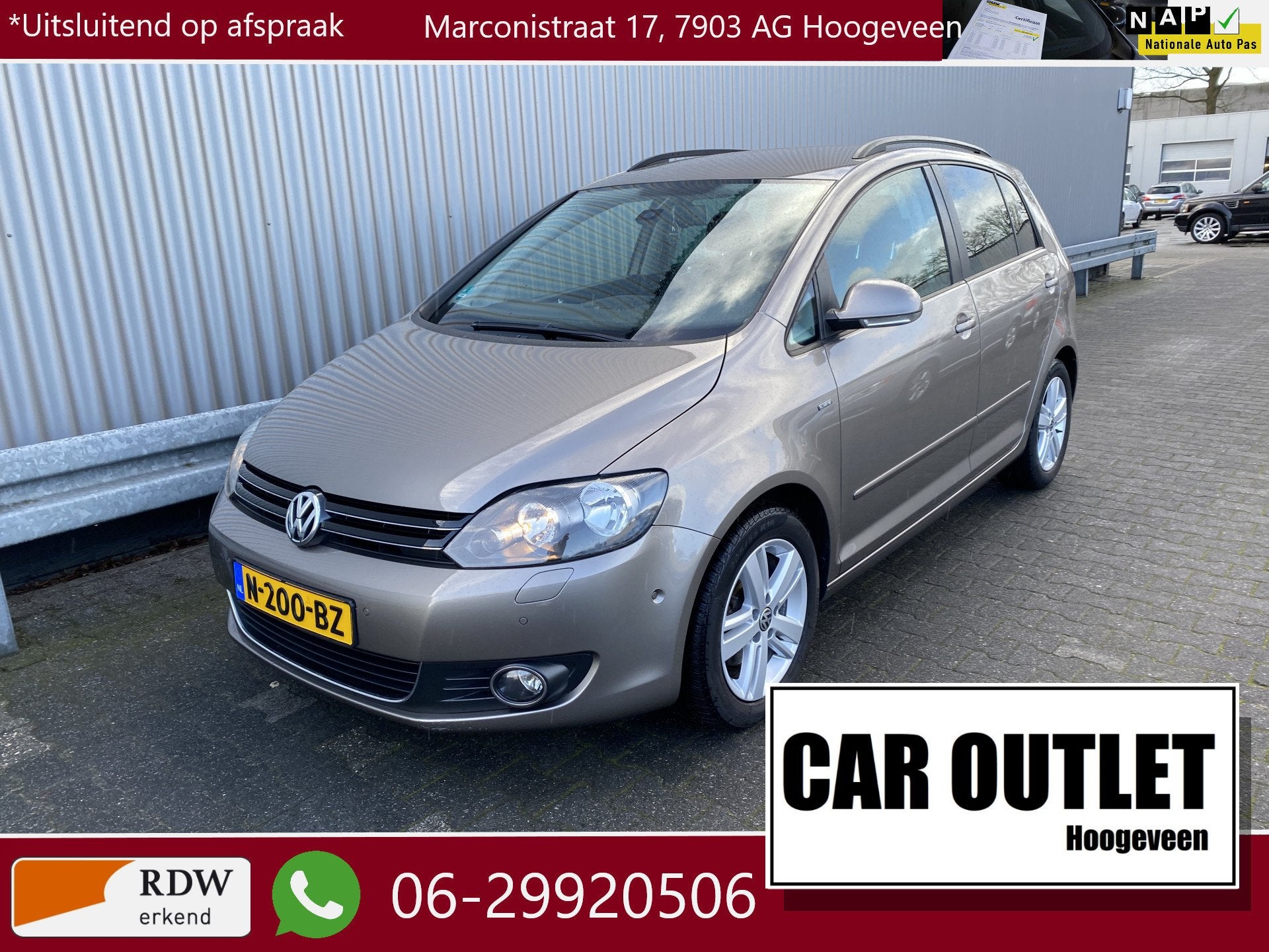 Volkswagen Golf Plus 1.4 TSI Highline Clima, Stoelvw, Multim, Auto's, Euro 5, Gebruikt, 4 cilinders, 122 pk