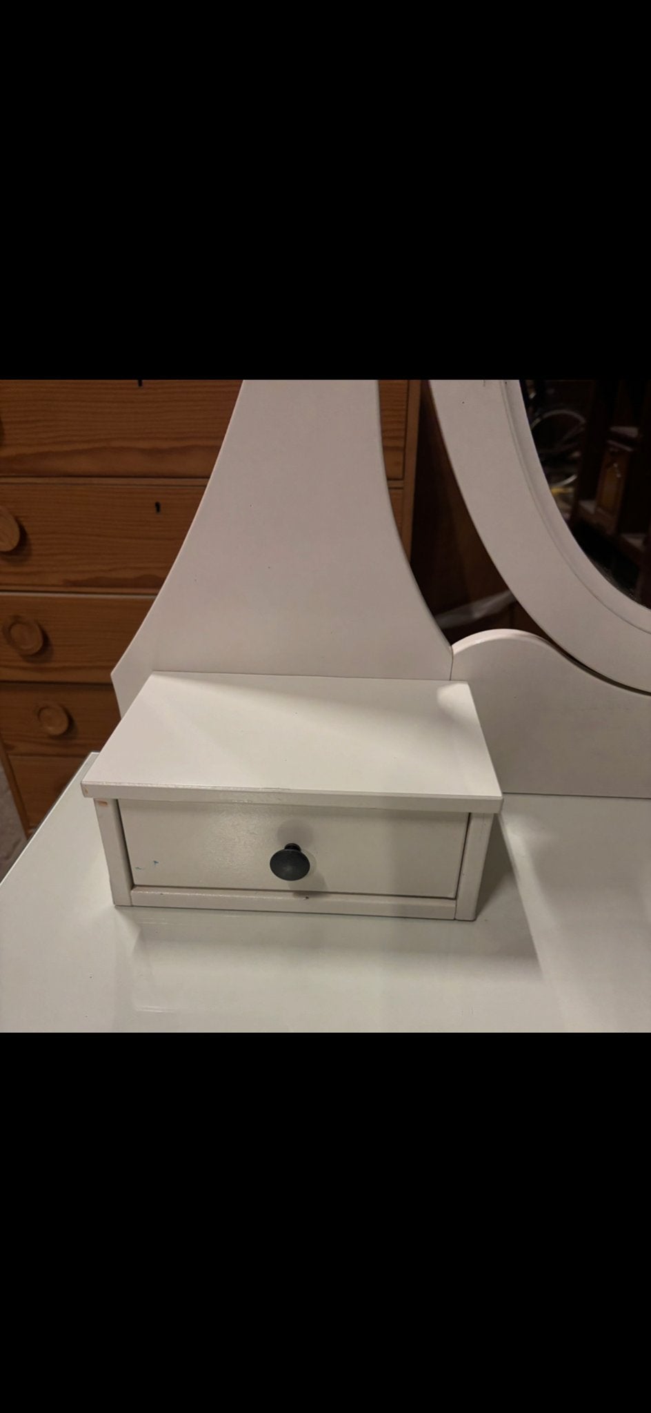 IKEA Hemnes toilettafel met spiegel, Huis en Inrichting, Gebruikt, Ophalen of Verzenden, Nvt, Minder dan 100 cm