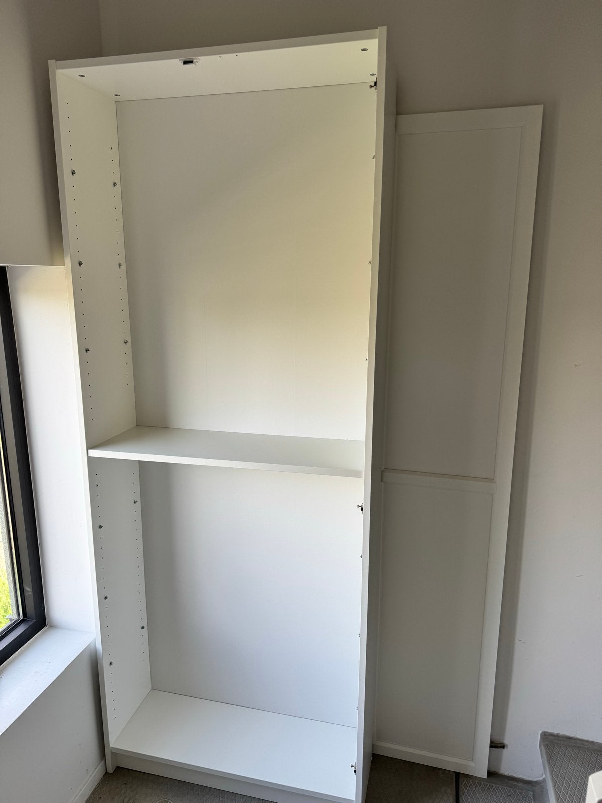 Ikea Billy boekenkast met planken en één deur, Minder dan 50 cm, Gebruikt, 200 cm of meer, Ophalen of Verzenden