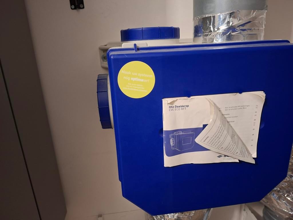 Itho daalderop ventilatiebox CVE ECO RFT, Doe-het-zelf en Verbouw, Ophalen of Verzenden, Gebruikt, Afzuiger