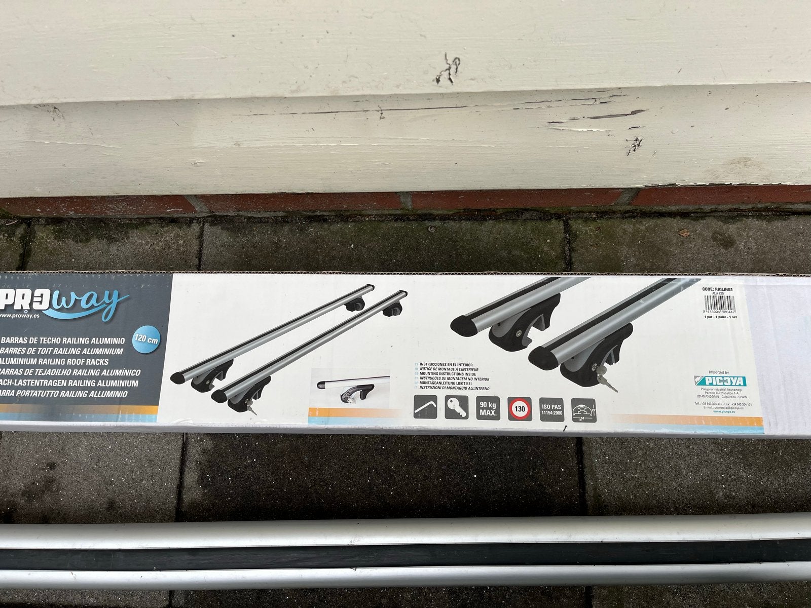 Vw Golf 7 Aluminium Dakdragers 120 cm, Ophalen, Gebruikt