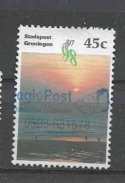 1997 stadspost Groningen - ondergaande zon nr10 - 45ct, Verzenden, Na 1940, Gestempeld