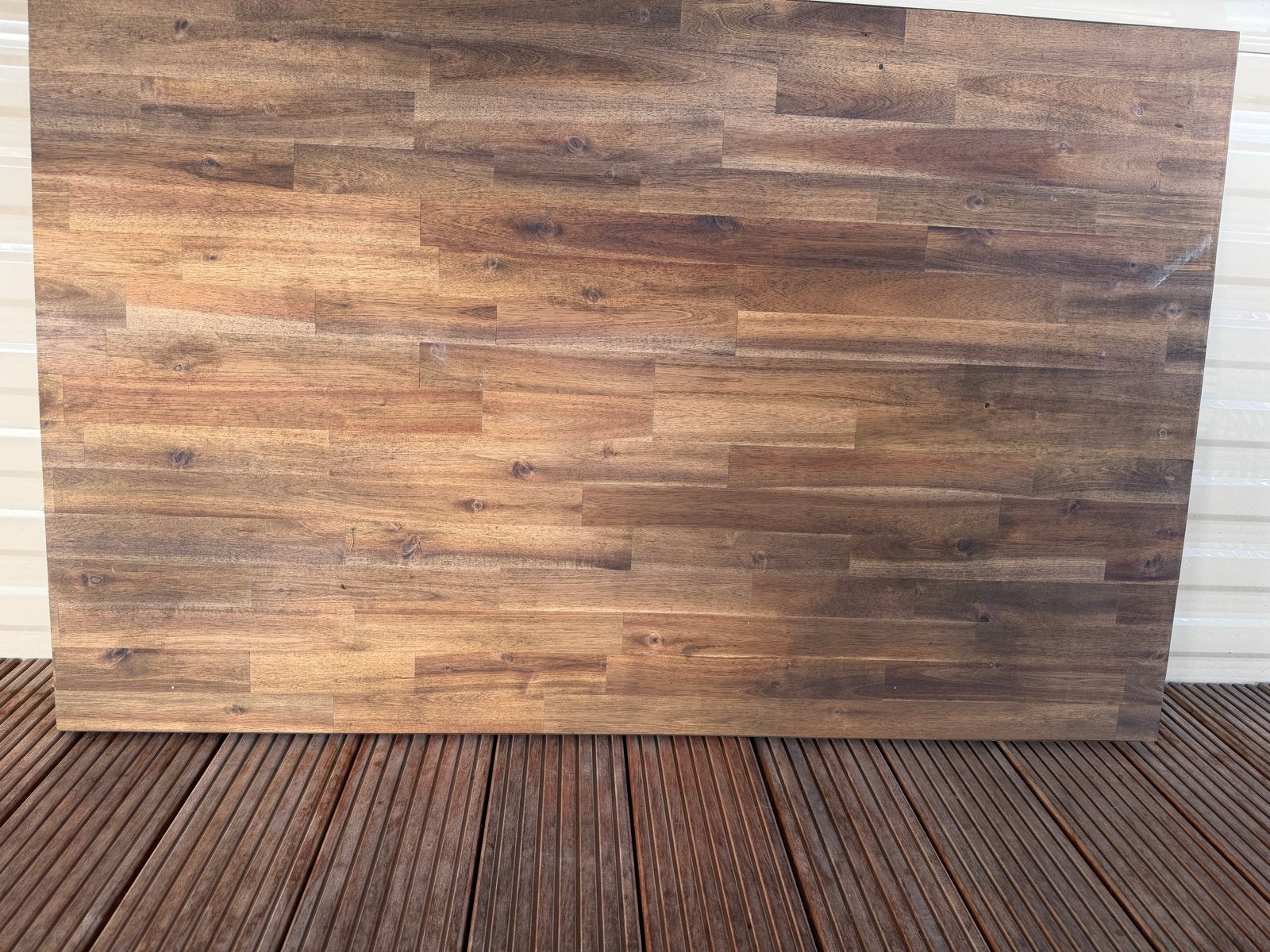 2 Houten planken van keukenblad, 25 mm dik, Doe-het-zelf en Verbouw, Hout en Planken, Ophalen, Gebruikt, 25 tot 50 mm, 250 tot 300 cm