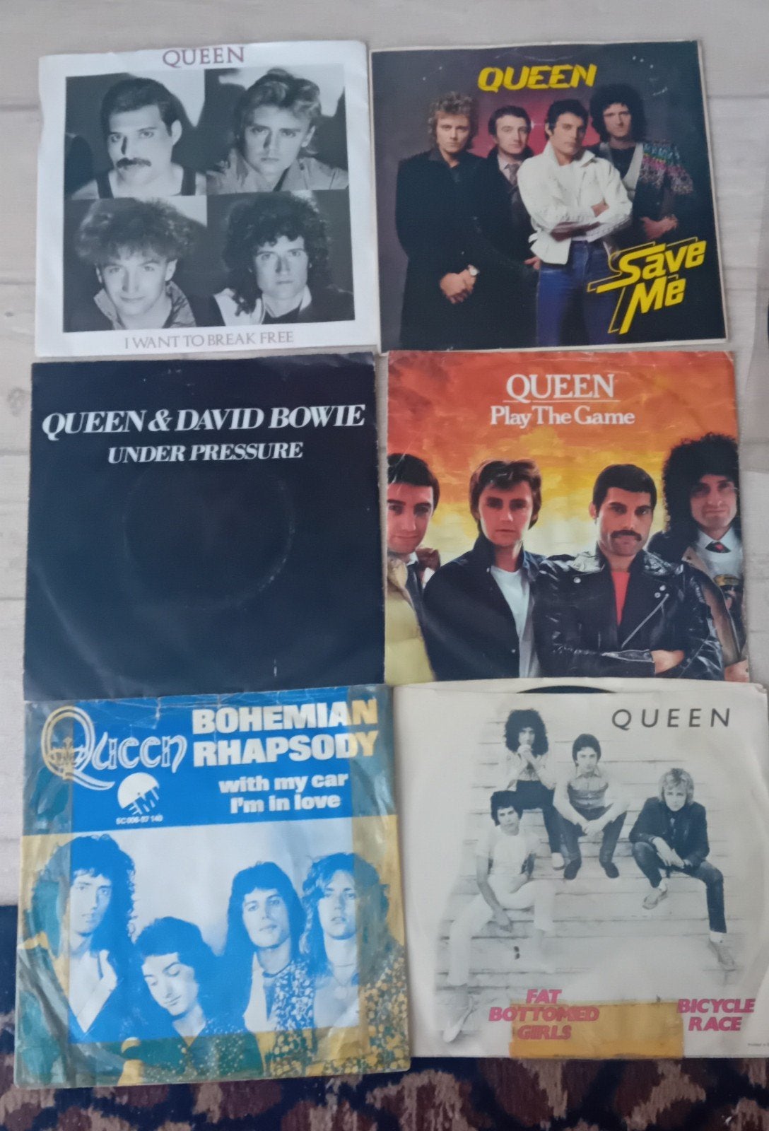 queen 8 singels, Cd's en Dvd's, Vinyl Singles, Ophalen, Gebruikt, Pop