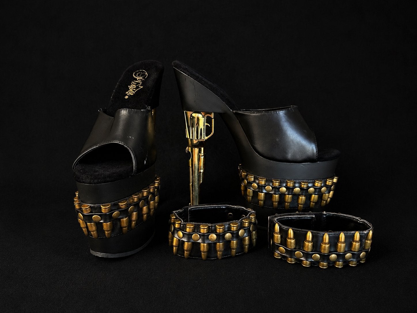 Pleaser plateauhakken met gun heels + enkelbanden | Maat 36, Kleding | Dames, Schoenen, Ophalen of Verzenden, Zo goed als nieuw