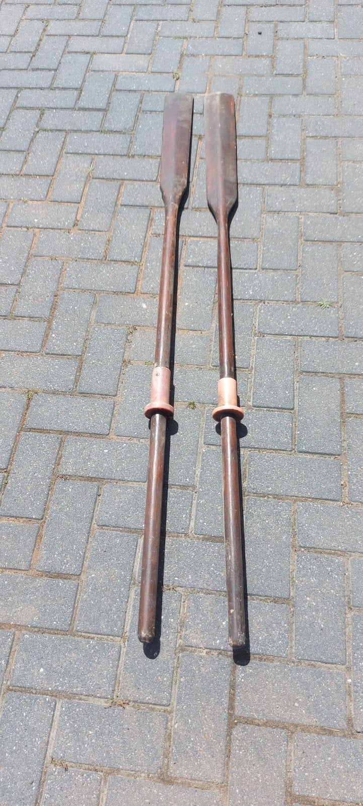 Houten peddels 170 cm, Watersport en Boten, Peddels, Ophalen, Gebruikt, Enkelbladige peddel