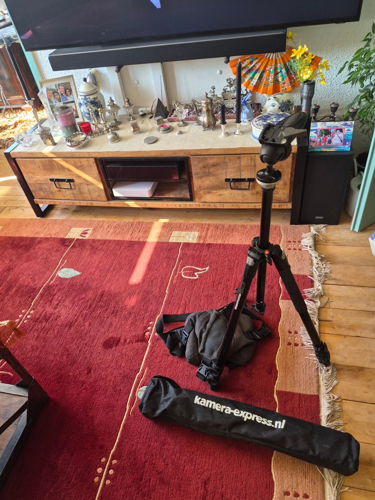 Manfrotto Statief - Zeer Handig voor Alle Camera's, Ophalen, Gebruikt, Snelkoppelingsplaat, Driepoot