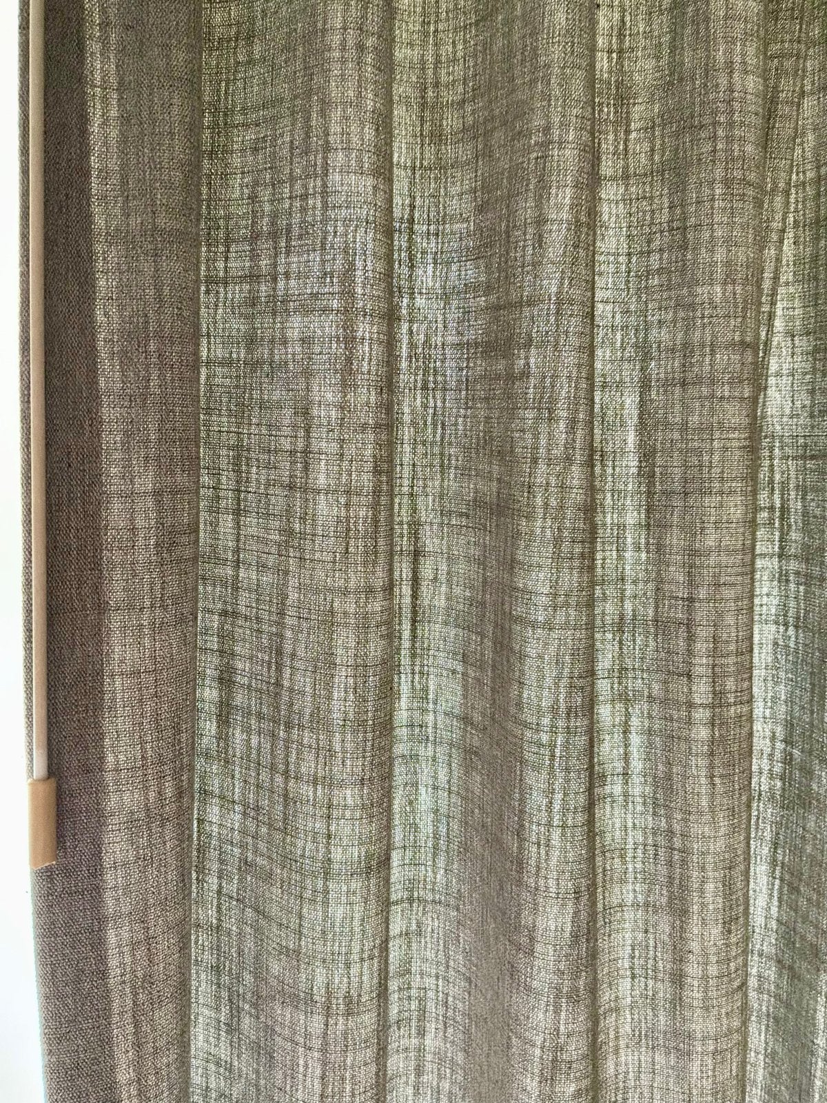 Lichtdoorlatende gordijnen linnenlook, grijs zo goed als nw, Ophalen, Overige materialen, 235 cm, Gordijn
