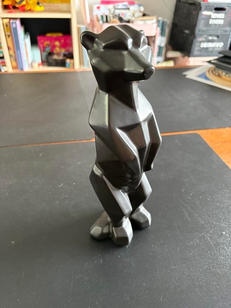 Zwarte geometrische stokstaart decoratie, Zwart, Ophalen of Verzenden, Zo goed als nieuw, Modern