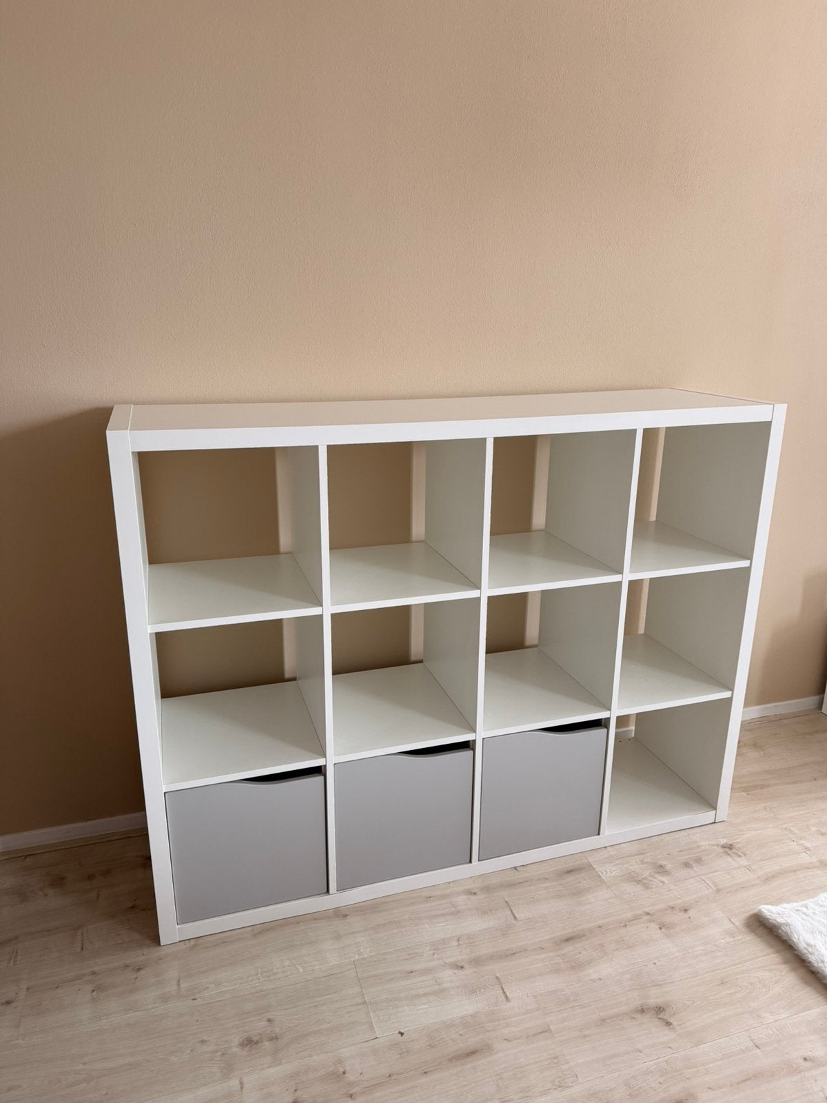 IKEA Kallax 147x112 wit, met 3 deurtjes erbij, Ophalen, Gebruikt