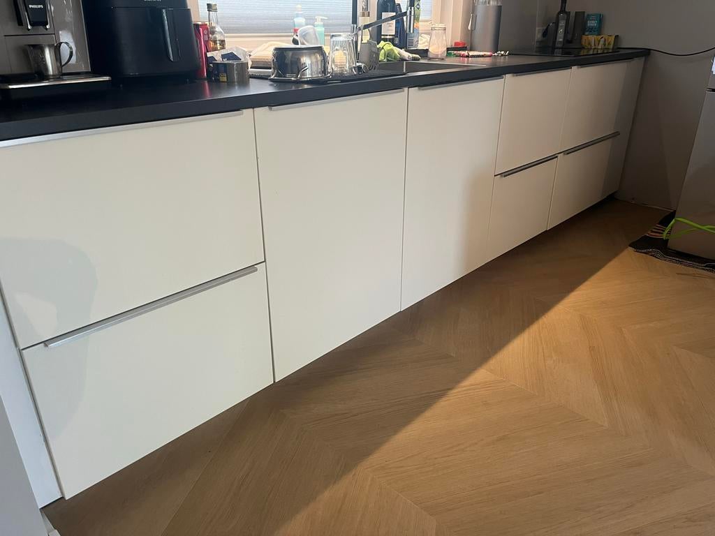 IKEA Metod Veddinge keukenfronten en plinten, Huis en Inrichting, Ophalen, Gebruikt, 100 tot 150 cm, Wit