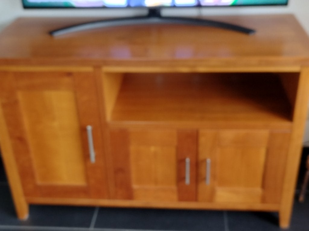 TV kast kersenhout, Huis en Inrichting, Ophalen, Gebruikt, 100 tot 150 cm, Minder dan 100 cm