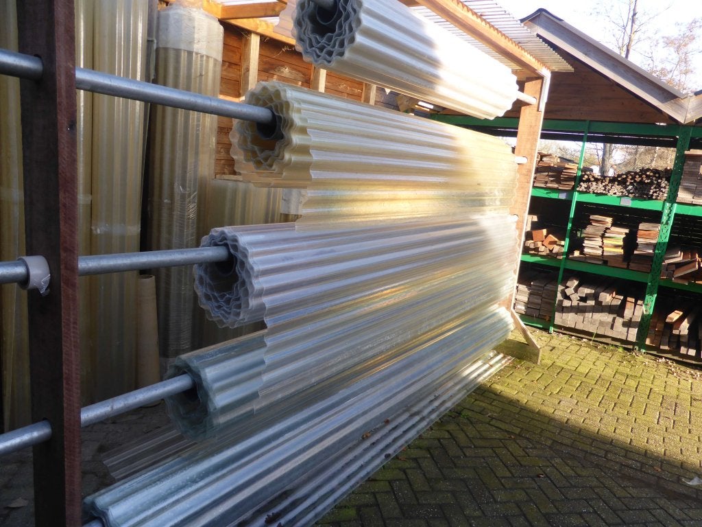 Golfplaten polyester op rol, Niet ingevuld, Nieuw, Golfplaat, Niet ingevuld