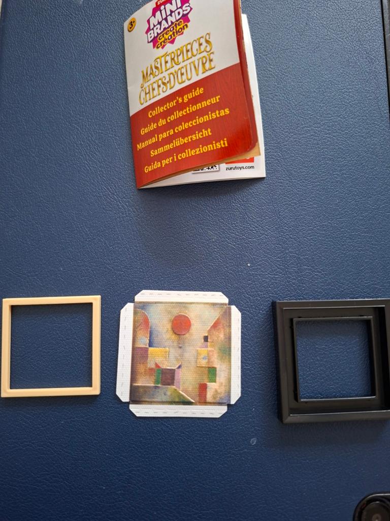 Mini Brands Masterpieces - Abstract Kunstwerk met Lijsten, Ophalen of Verzenden, Nieuw, Poppenhuis