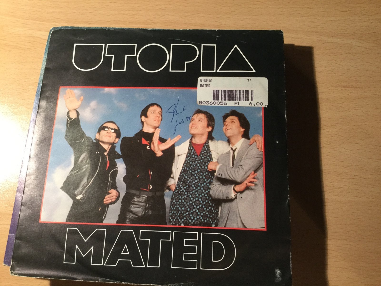 Utopia-Mated. Mooie vinyl single., Gebruikt, 7 inch, Single, Ophalen of Verzenden
