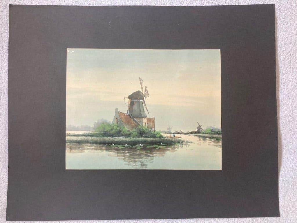 Schilderijen, Ophalen, Oud hollands, Landschap, Aquarel