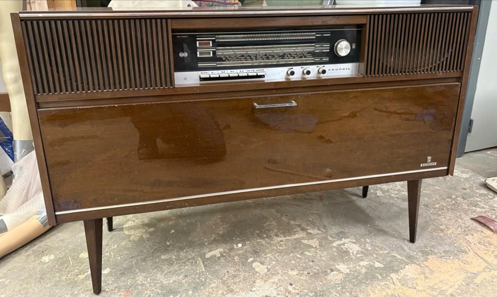 Vintage Grundig Mandello 4 Stereo-Konzertschrank, Gebruikt, Automatisch, Platenspeler, Ophalen