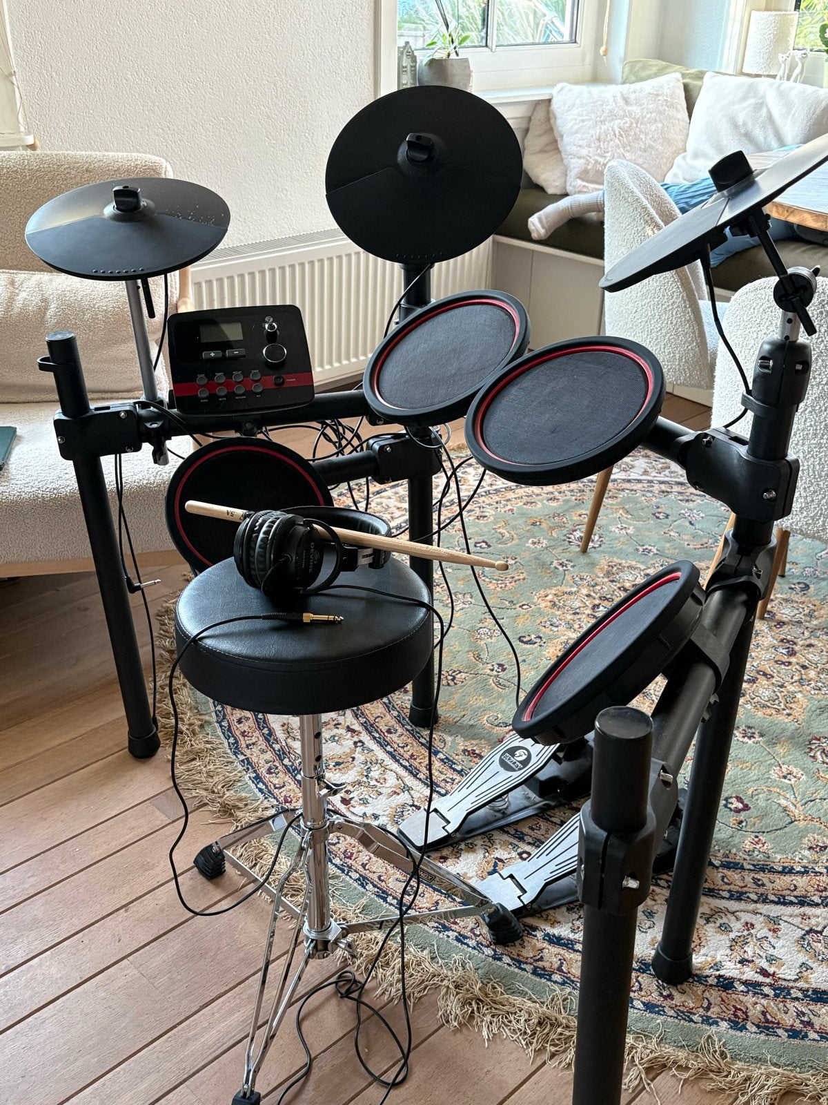 Fazley DDK-080 Elektronisch drumstel met accessoires, Ophalen, Zo goed als nieuw, Overige merken, Elektronisch